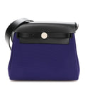 Hermès Military Toile Vache Hunter Herbag Zip Retourne 20 Purple Black