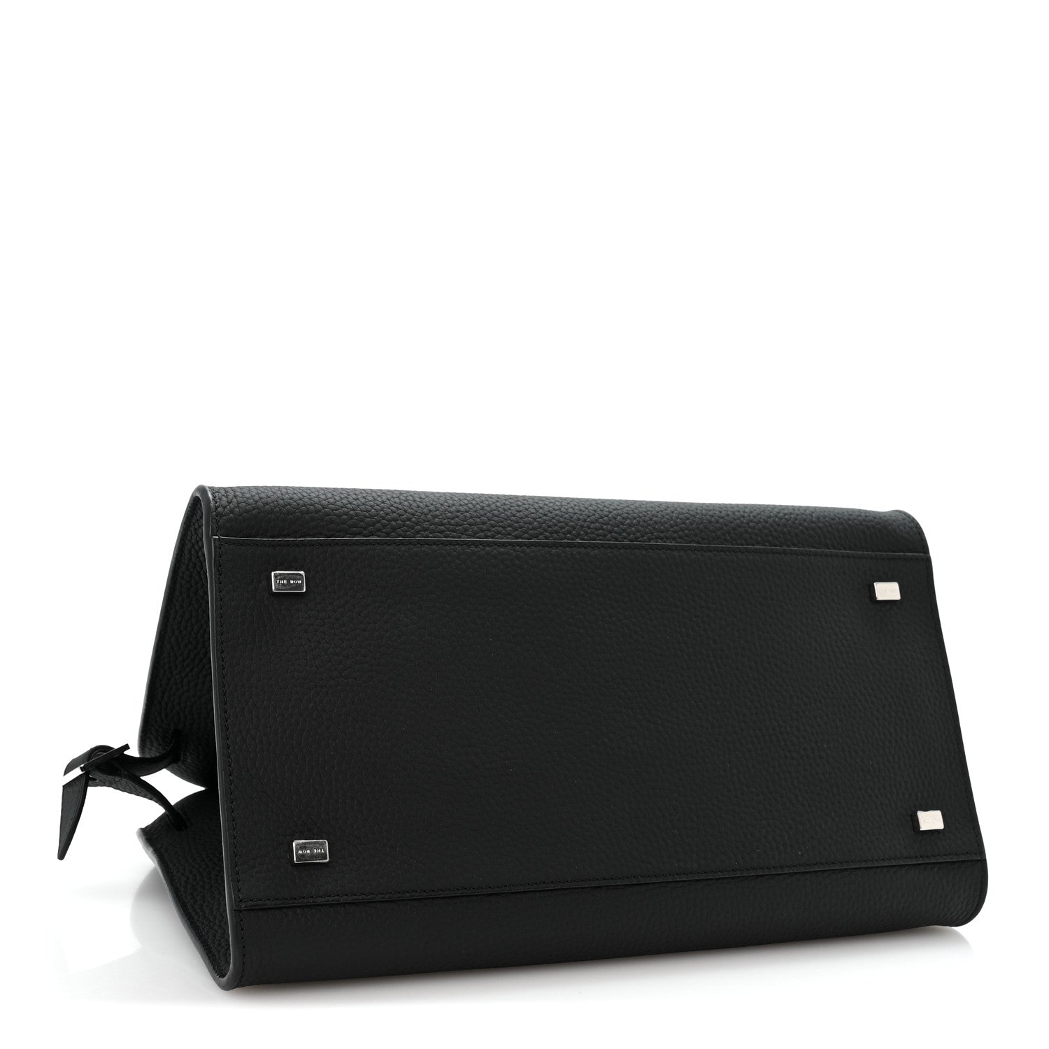 The Row Matte Grained Calfskin Soft Margaux 12 Black