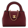 Chanel Caviar Nano Kelly Shopper Burgundy