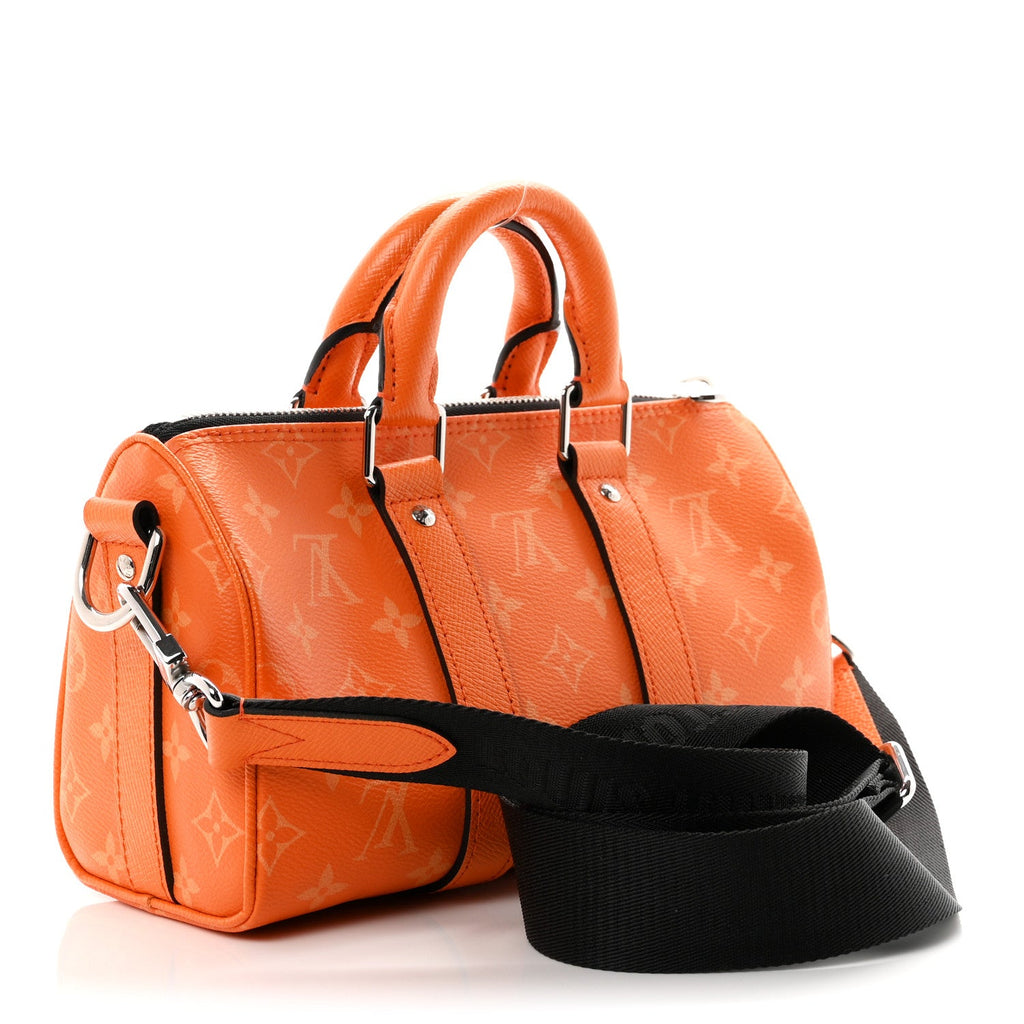 Louis Vuitton Taigarama Keepall Bandouliere 25 Tangerine