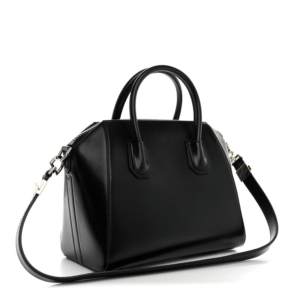 Givenchy Shiny Lord Calfskin Small Antigona Black