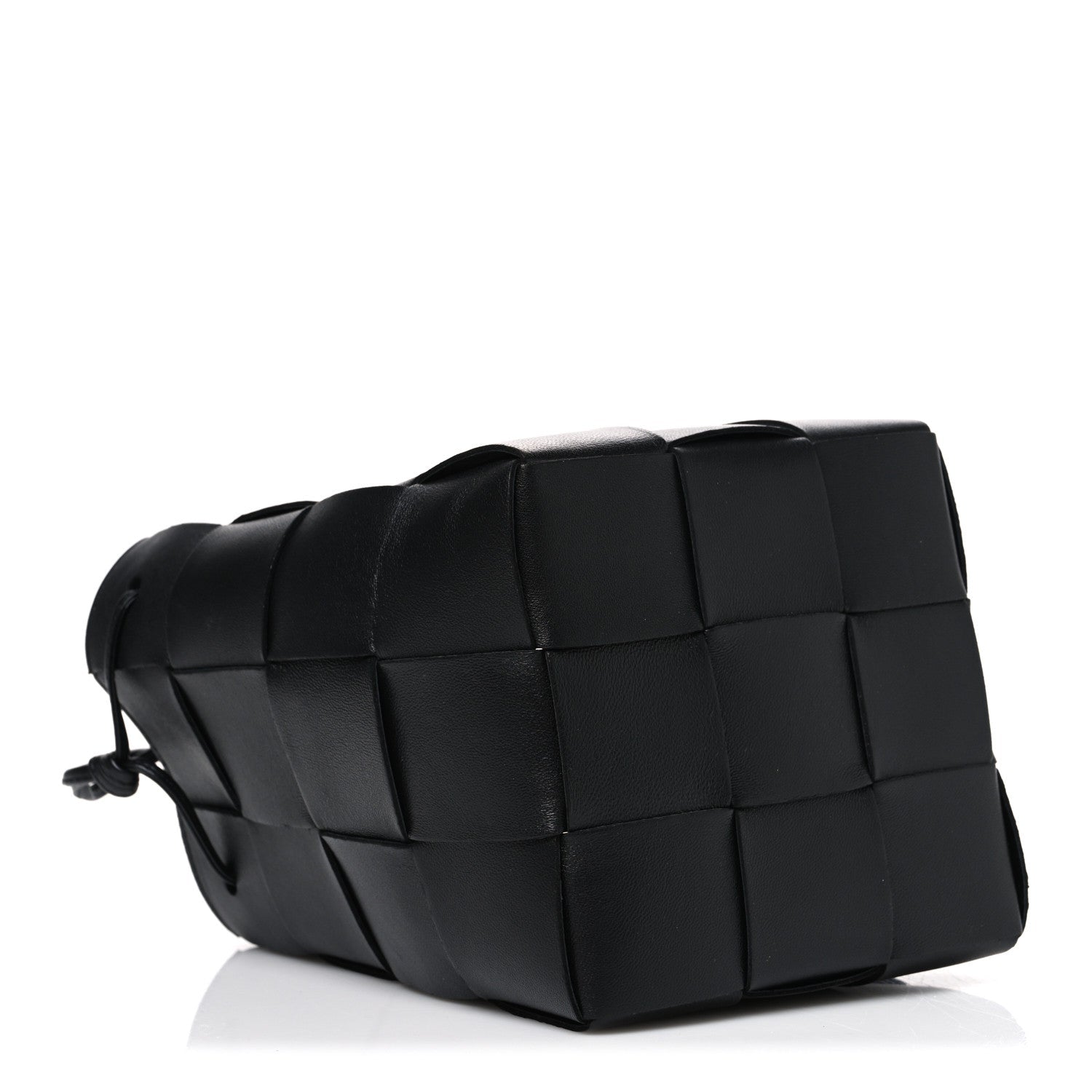 Bottega Veneta Nappa Maxi Intrecciato Cassette Bucket Bag Black