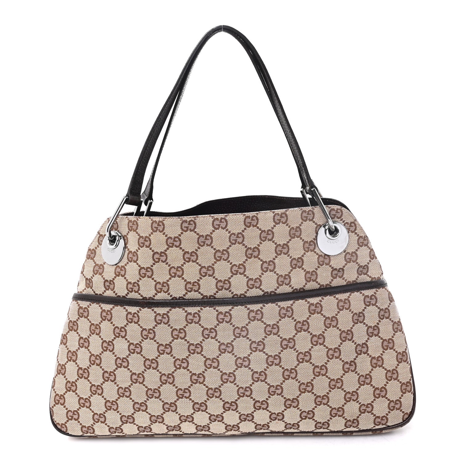 Gucci Monogram Medium Eclipse Shoulder Bag Dark Brown