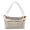 Bottega Veneta French Calfskin Maxi Intrecciato Large Arco Bianco