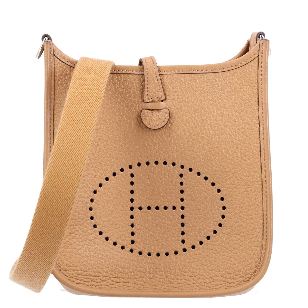 Hermès Taurillon Clemence Evelyne TPM Biscuit