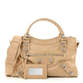 Balenciaga Agneau Giant 21 Silver Hardware City Sahara