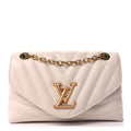 Louis Vuitton Calfskin New Wave Chain Bag MM NM Ivory