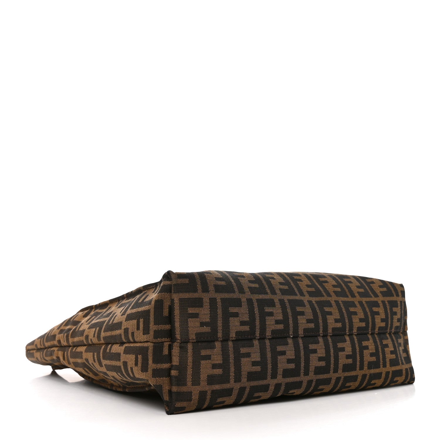 Fendi Zucca Vitello Artic Special Shopping Tote Tobacco Castagna
