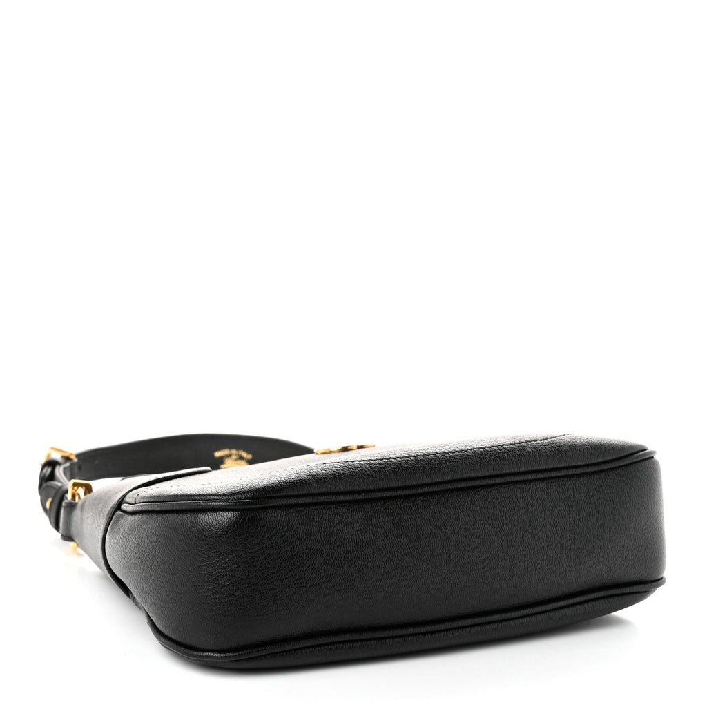 Gucci Goatskin Small Aphrodite Shoulder Bag Black