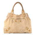 Balenciaga Agneau Giant 21 Gold Hardware Brief Praline