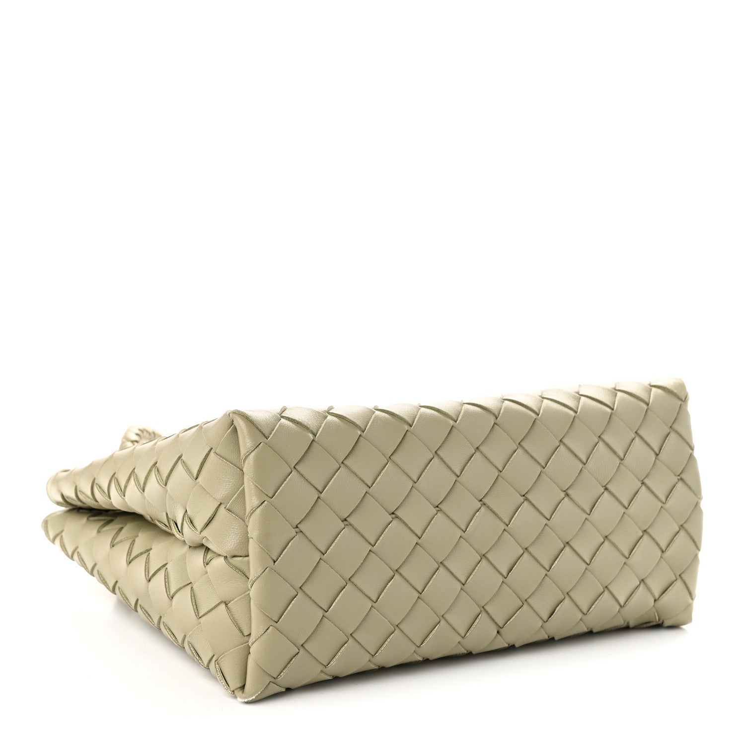 Bottega Veneta Nappa Intrecciato Small Andiamo Shoulder Bag Travertine