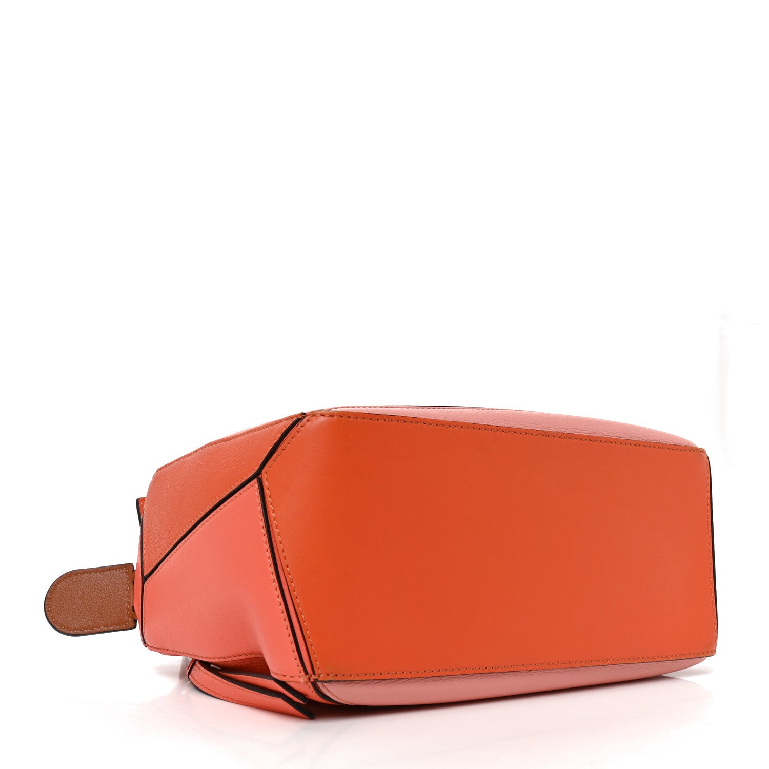 Loewe Calfskin Small Puzzle Bag Orange Tan Pink