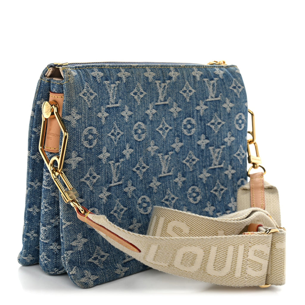 Louis Vuitton Monogram Denim Coussin PM Blue