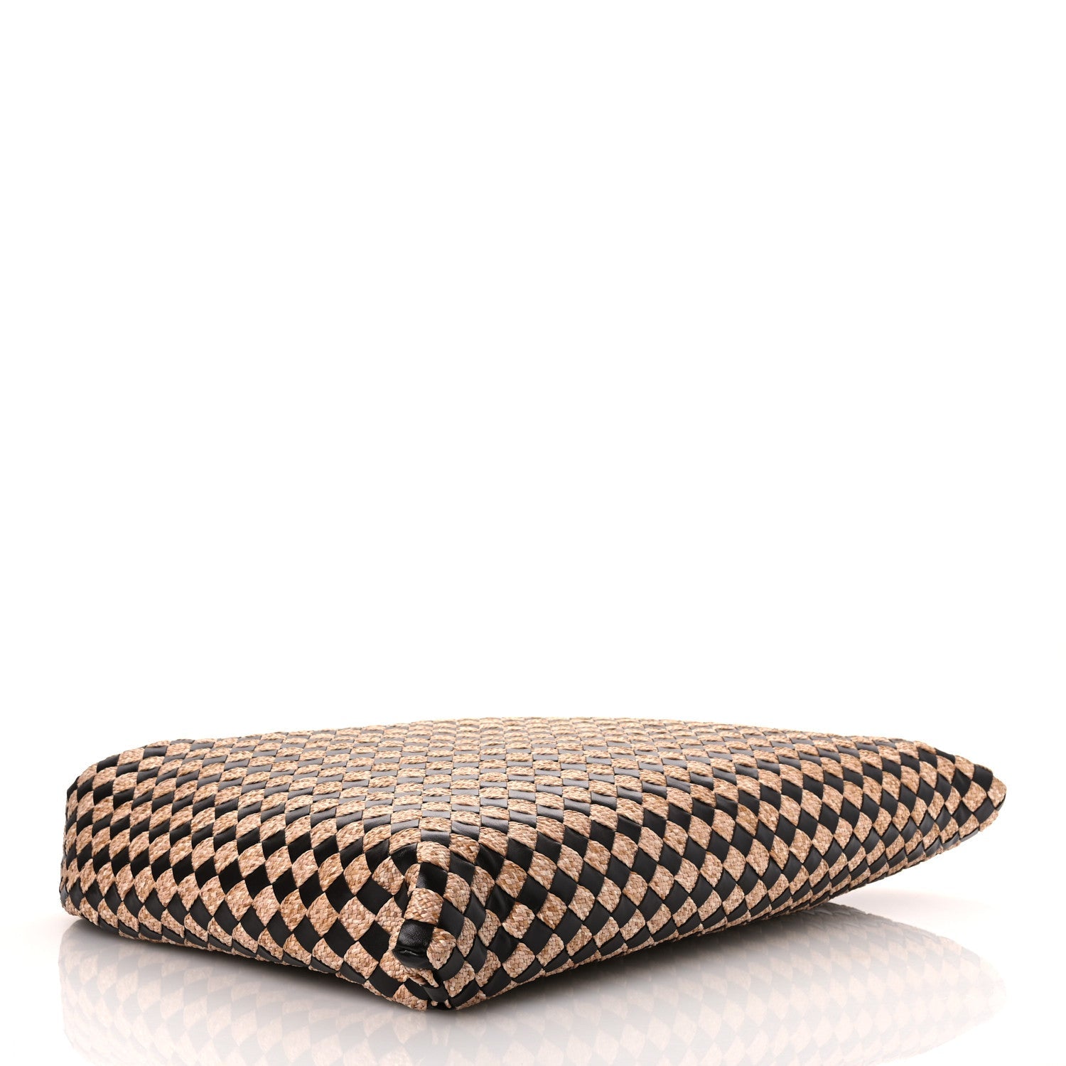 Bottega Veneta Nappa Raffia Intrecciato Large Hop Fondant Natural