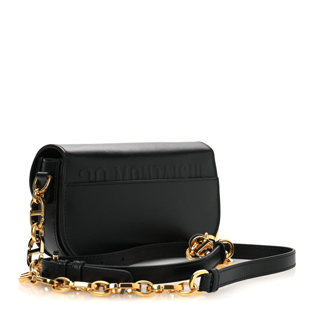 Dior Box Calfskin 30 Montaigne Small Avenue Bag Black
