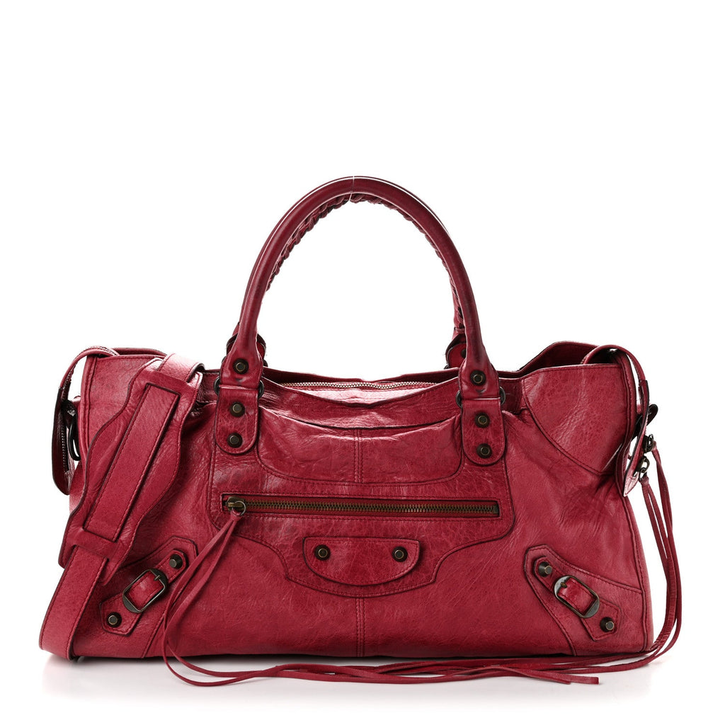 Balenciaga Agneau Classic Hardware Part Time Poupre