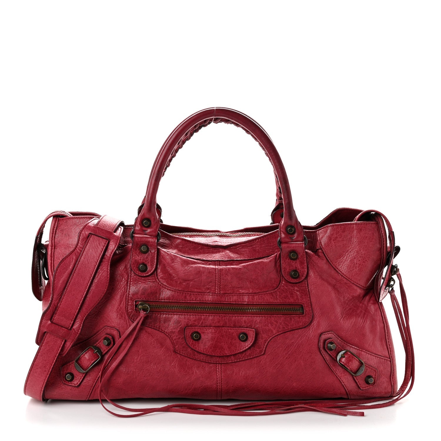 Balenciaga Agneau Classic Hardware Part Time Poupre