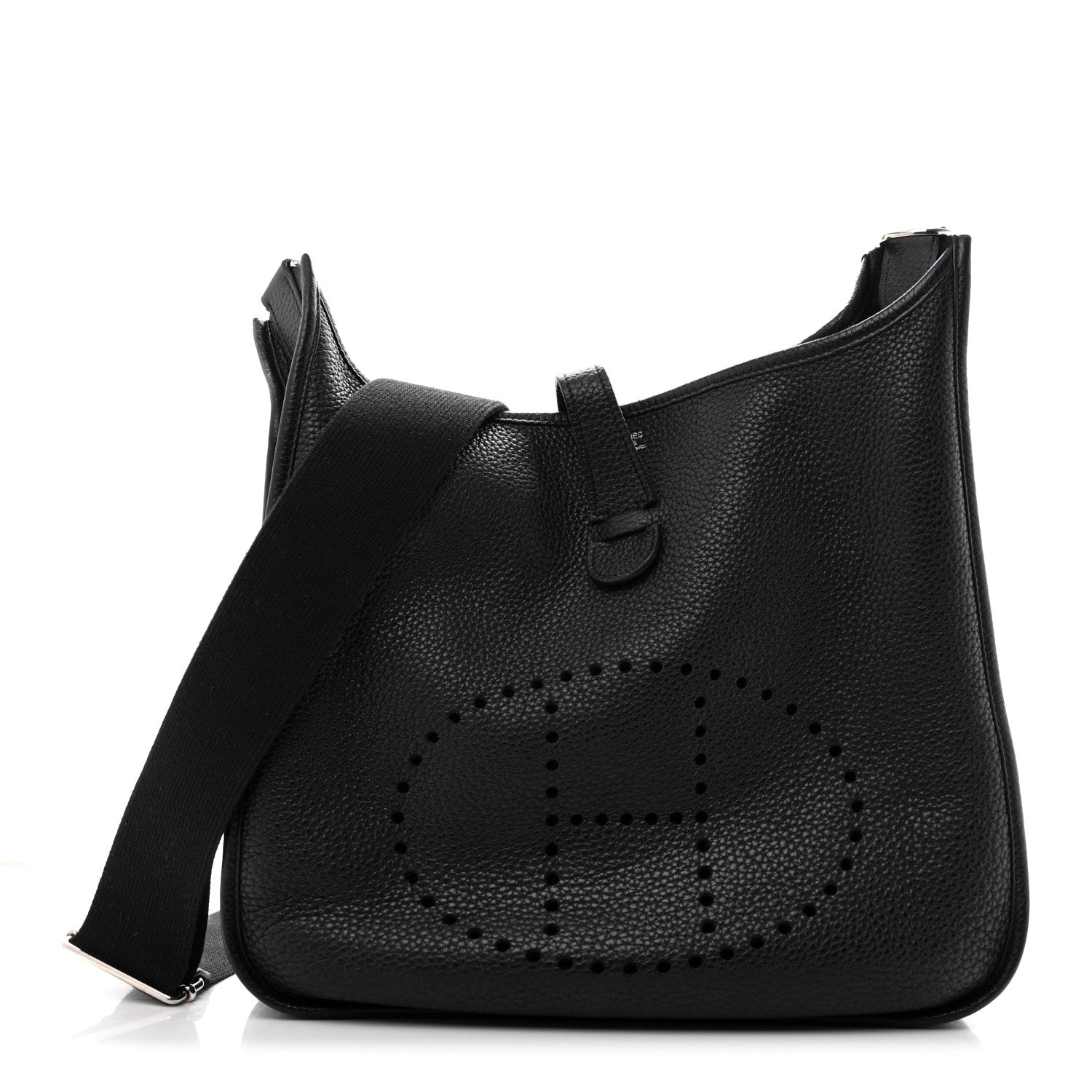 Hermès Taurillon Clemence EVELYNE III GM Black