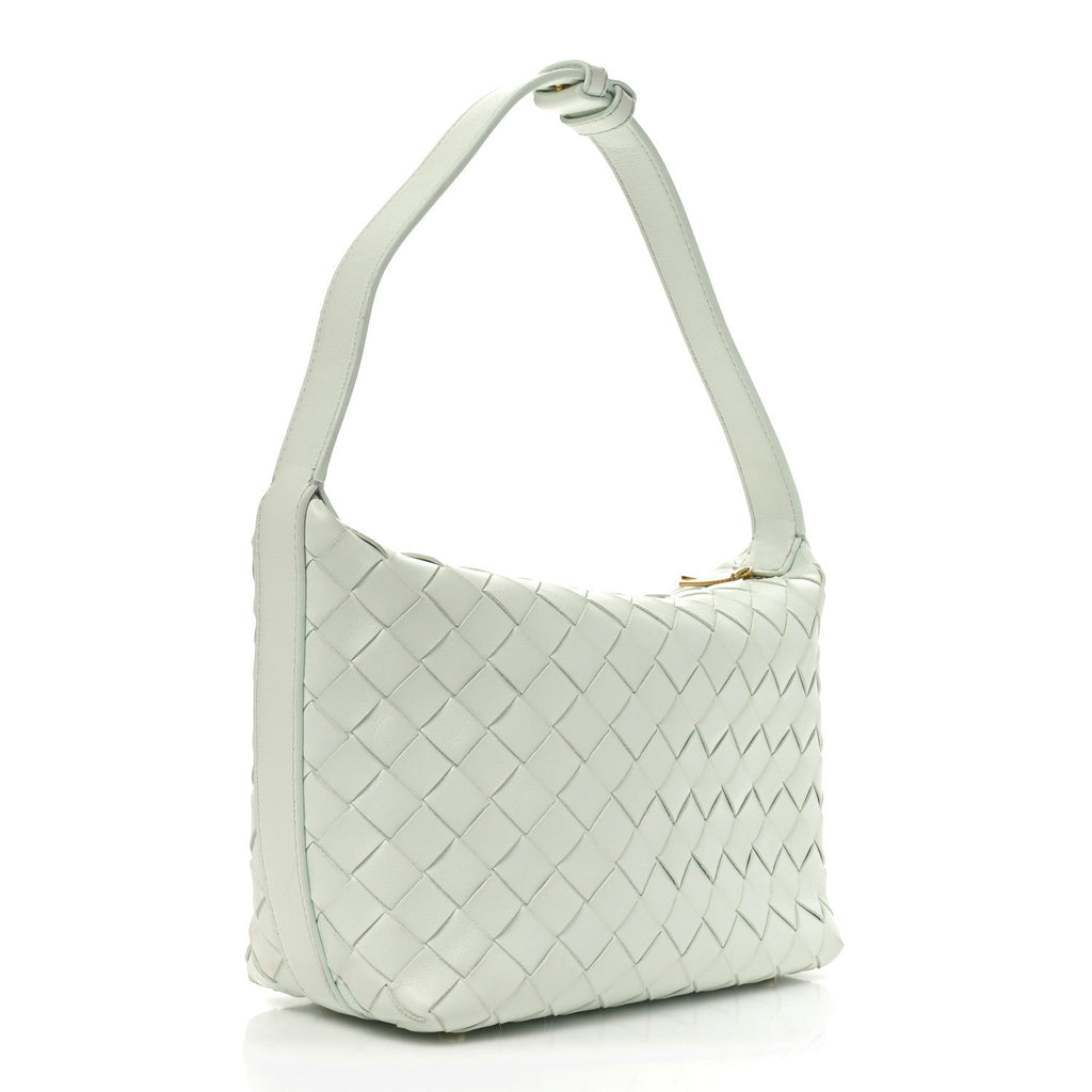Bottega Veneta Calfskin Nappa Intrecciato Mini Wallace Glacier Muse