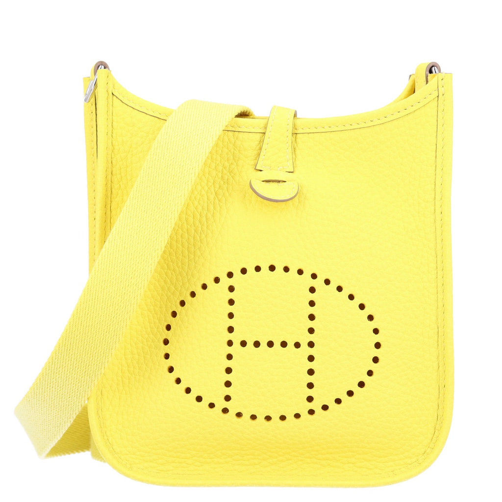 Hermès Taurillon Clemence Evelyne TPM Limoncello