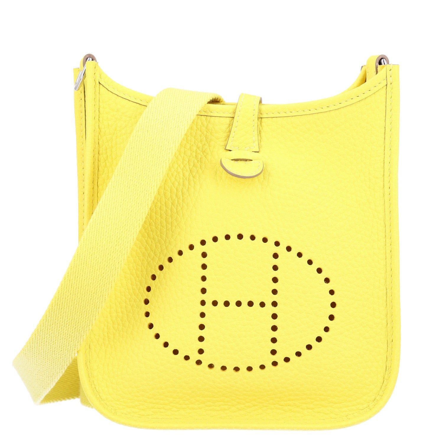Hermès Taurillon Clemence Evelyne TPM Limoncello