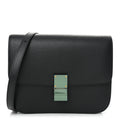 Celine Liege Calfskin Medium Classic Box Flap Bag Anthracite