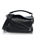 Loewe Calfskin Zipper Puzzle Bag Black