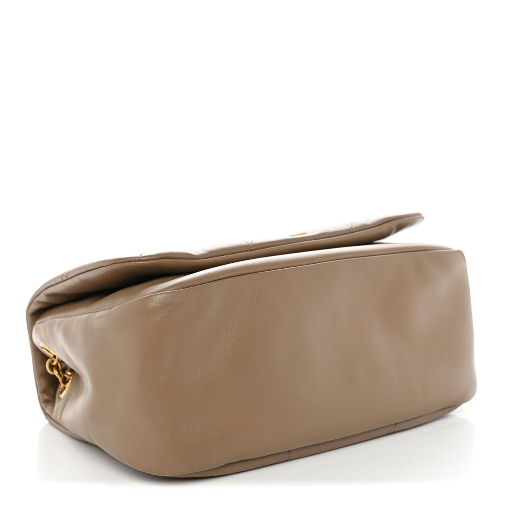 Saint Laurent Lambskin Matelasse Monogram Small Jamie 4.3 Taupe