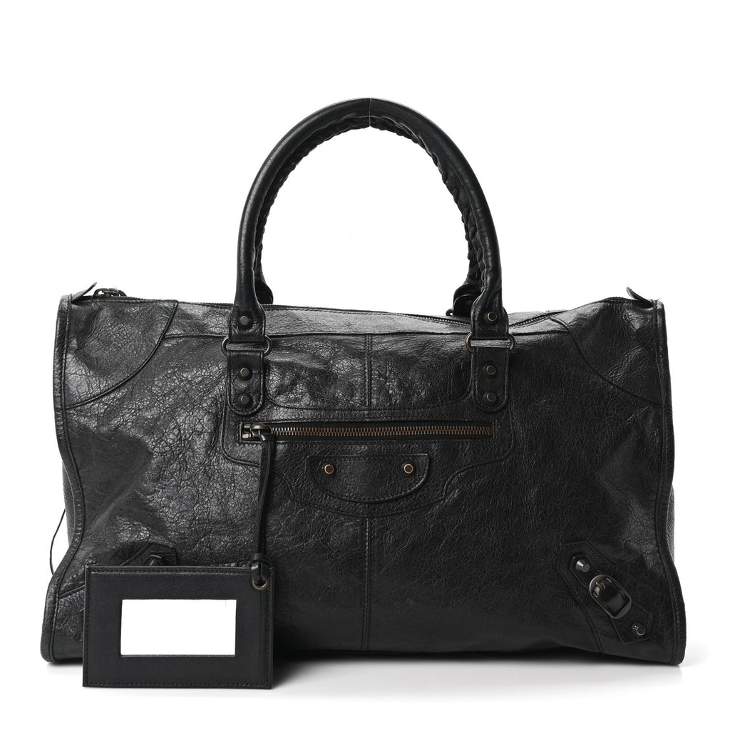 Balenciaga Agneau Classic Hardware Work Black