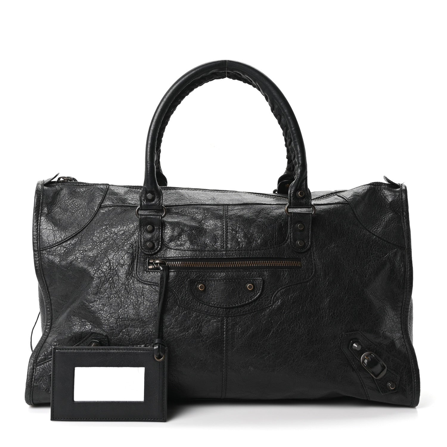 Balenciaga Agneau Classic Hardware Work Black
