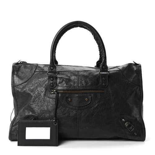 Balenciaga Agneau Classic Hardware Work Black