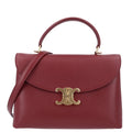 Celine Supple Grained Calfskin Medium Nino Light Burgundy