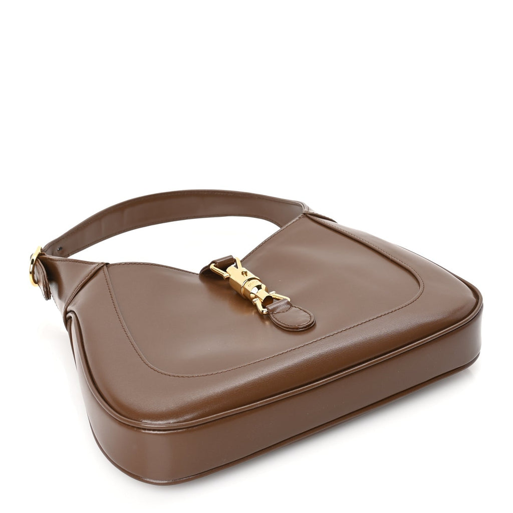 Gucci Boarded Dyana Lux Calfskin Small Jackie 1961 Hobo Brown Sugar
