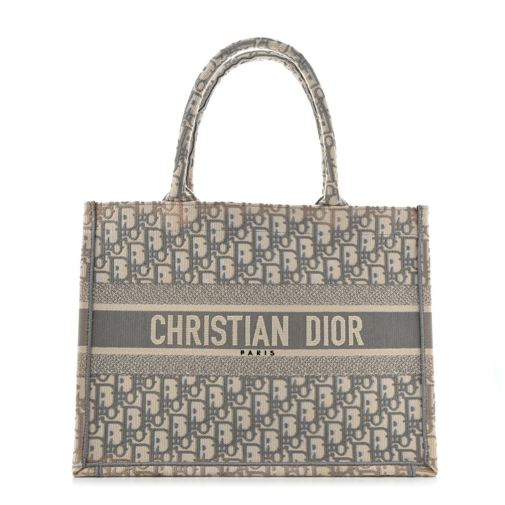 Dior Oblique Medium Book Tote Grey