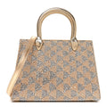 Bvlgari Calla Crystal Serpenti Duo Top Handle Bag Gold Silver front view