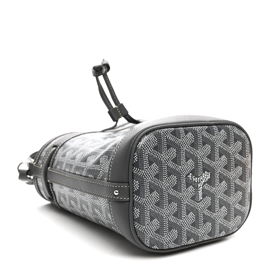 Goyard Goyardine Petit Flot Mini Bucket Bag Grey