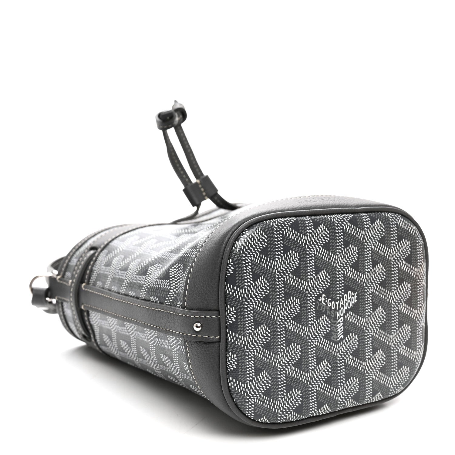 Goyard Goyardine Petit Flot Mini Bucket Bag Grey