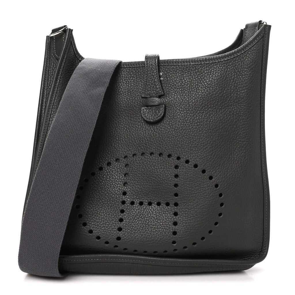 Hermès Taurillon Clemence Evelyne III PM Graphite