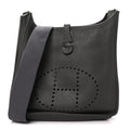 Hermès Taurillon Clemence Evelyne III PM Graphite