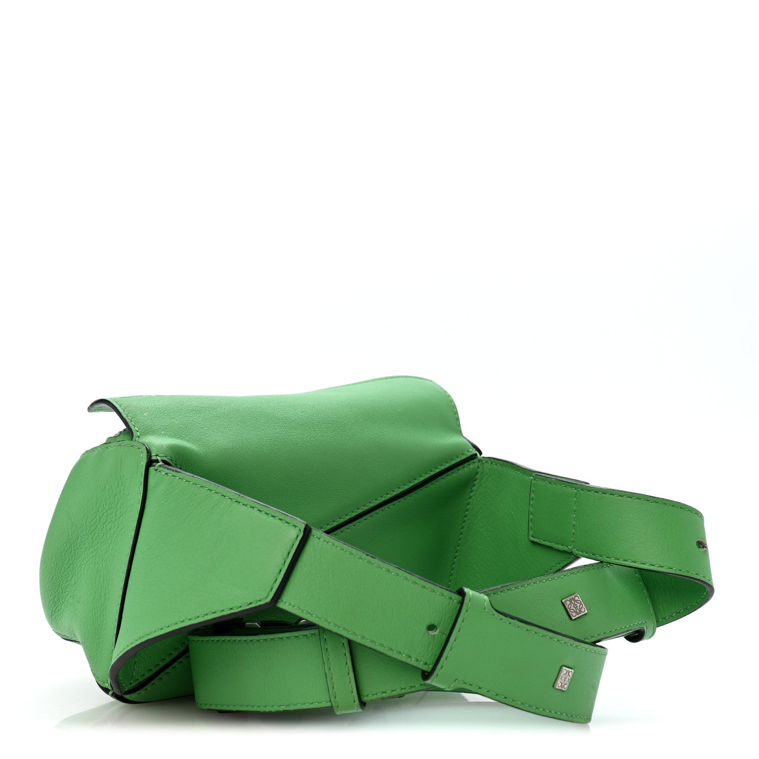 Loewe Calfskin Mini Puzzle Bumbag Clover Green