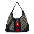 Gucci Monogram Nubuck Jackie O Hobo