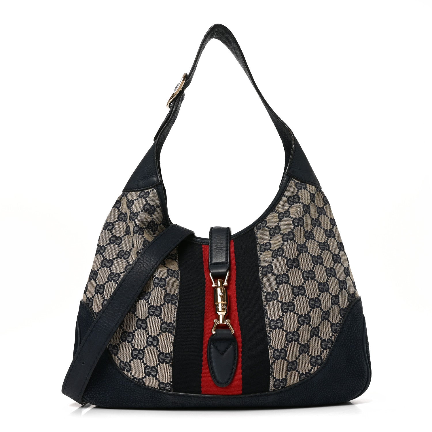 Gucci Monogram Nubuck Jackie O Hobo