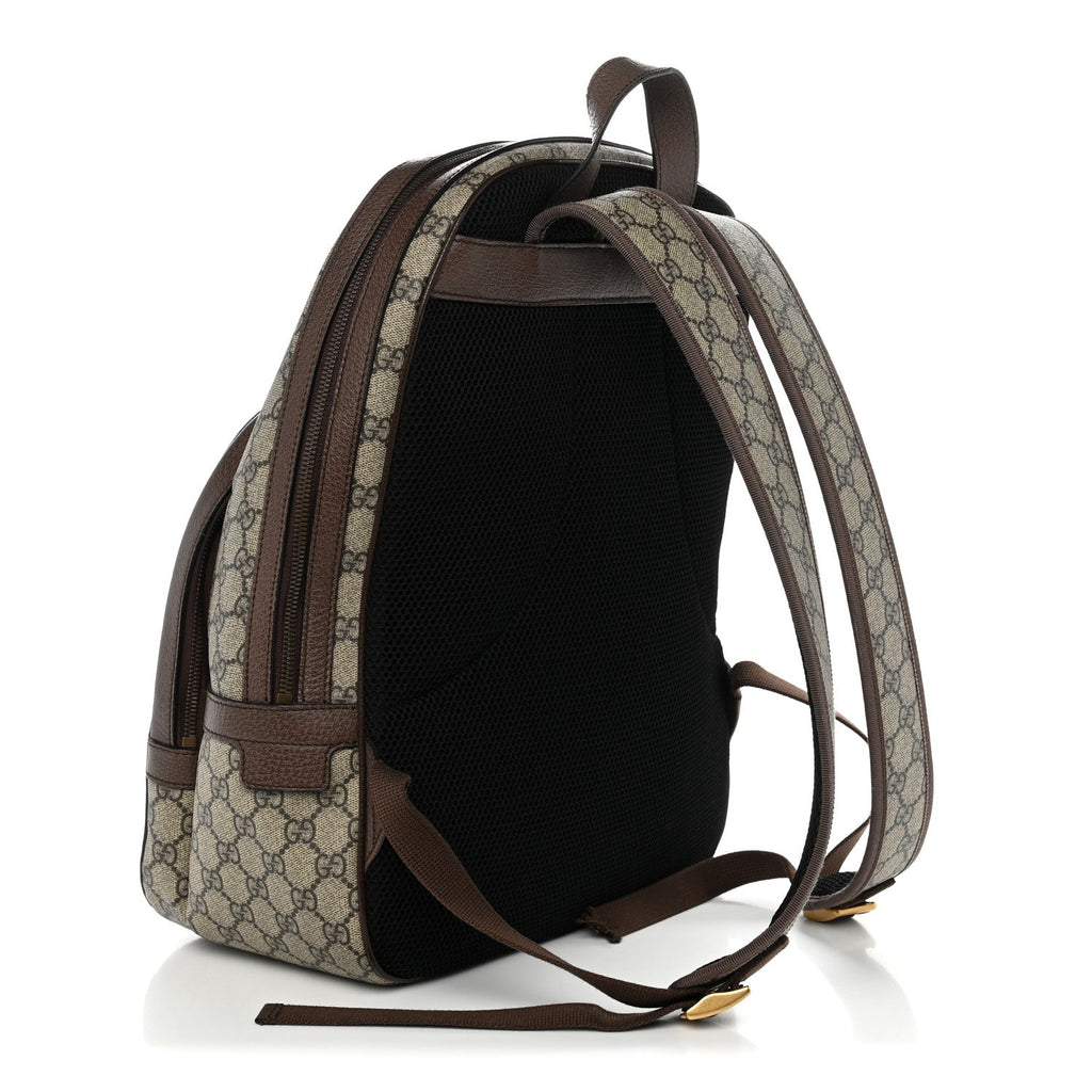 Gucci GG Supreme Monogram Medium Ophidia Day Backpack Brown