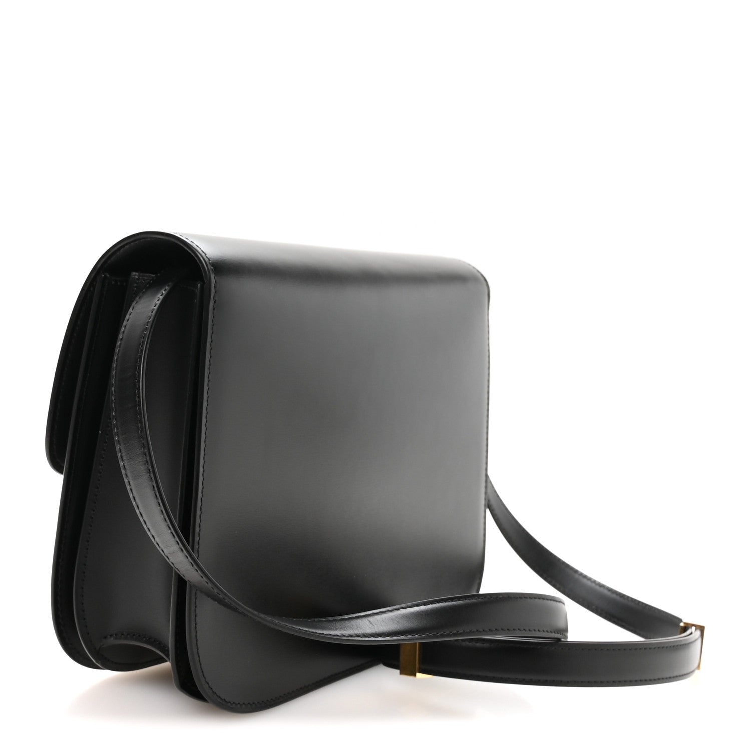 Celine Box Calfskin Medium Classic Box Flap Bag Black
