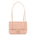 Chanel Shiny Caviar Preppy Coco Small Flap Light Pink