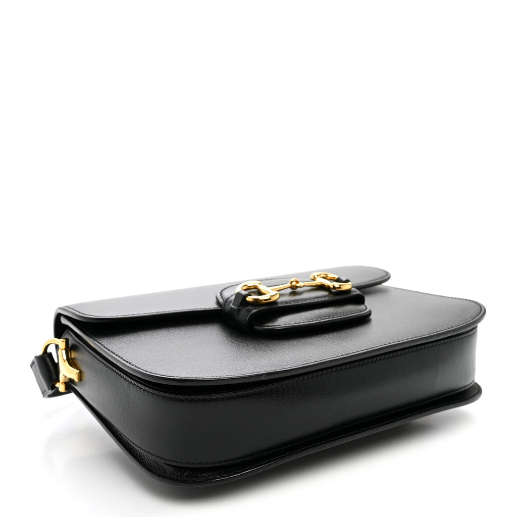 Gucci Azalea Calfskin Horsebit 1955 Shoulder Bag Black