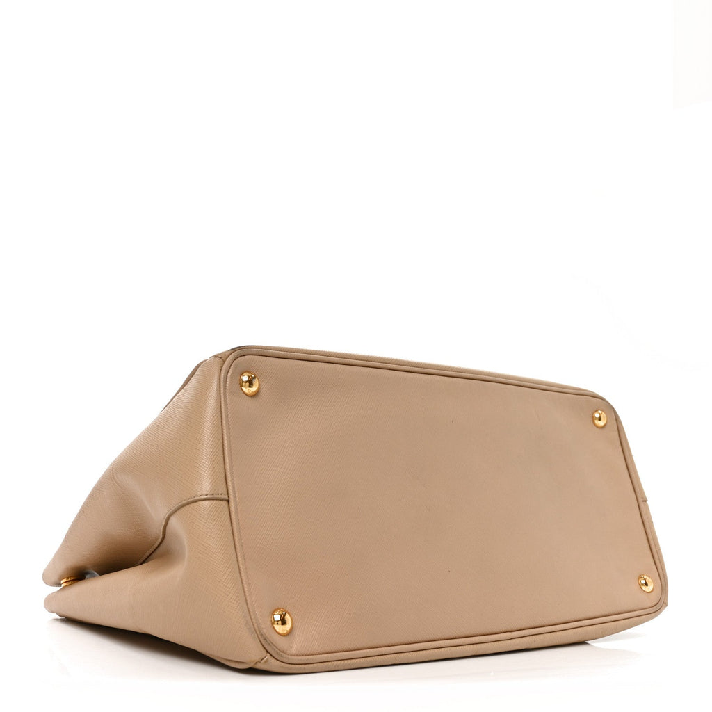 Prada Saffiano Lux Large Tote Sabbia