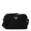 Prada Tessuto Nylon Soft Calf Camera Bag Black