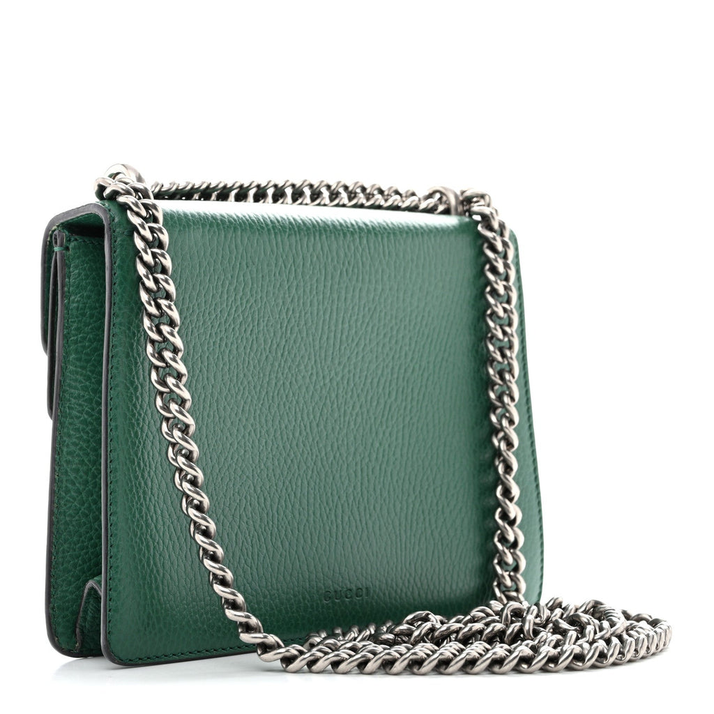 Gucci Calfskin Mini Dionysus Shoulder Bag Emerald