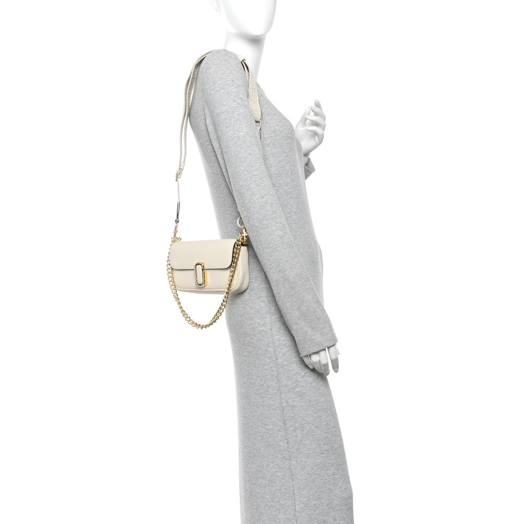 Calfskin Mini The J Marc Shoulder Bag Cloud White